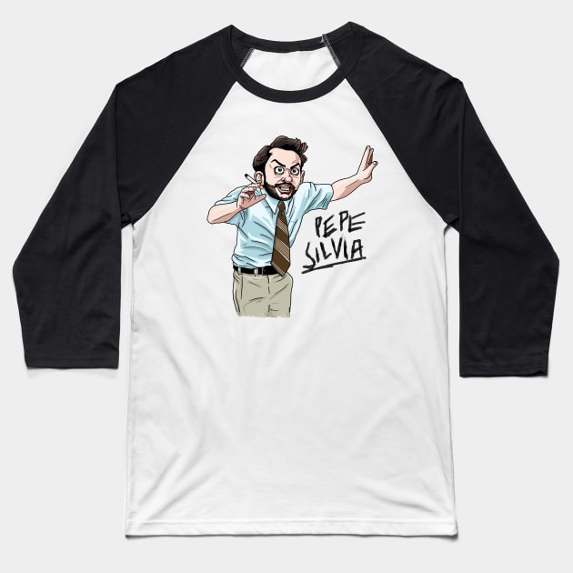 Pepe Silvia Baseball T-Shirt by ryanbudgie